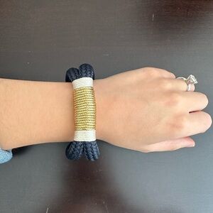 Ropes of Maine Navy/Gold Bracelet